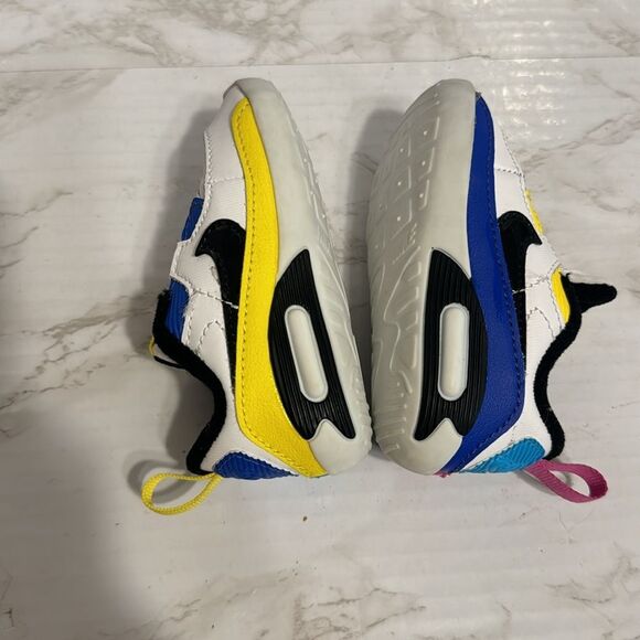 Nike AIR MAX 90 SE CB 'WHITE MISMATCH' baby crib shoes size 4C - Picture 9 of 9